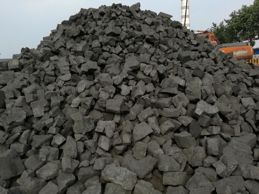 Excelente rendimiento grande mineral del tamaño del coque negro de la fundición de la ceniza el 10%