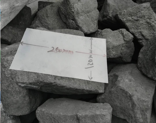 Materias primas de la porosidad de la acería sólida baja del coque 150-250M M 1.8-1.95g/Cm3