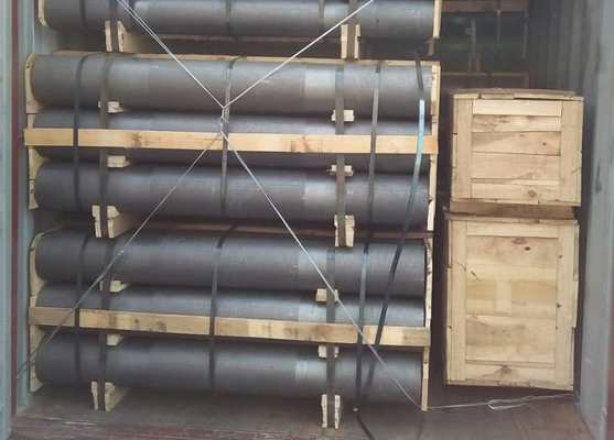 Electrodo de grafito bajo del grado del RP de la ceniza con alta fuerza mecánica de las entrerroscas