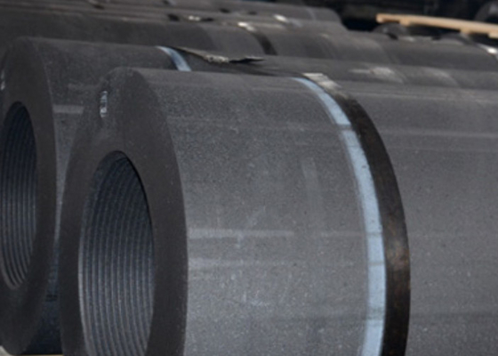 Color grande del negro de Rod Electrodes For Arc Furnaces del grafito del diámetro