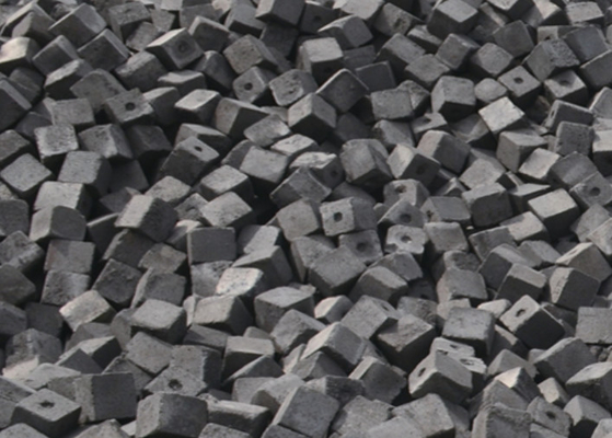 Alta fuerza anti Ash Coke bajo, material formado cúbico del agolpamiento del coque